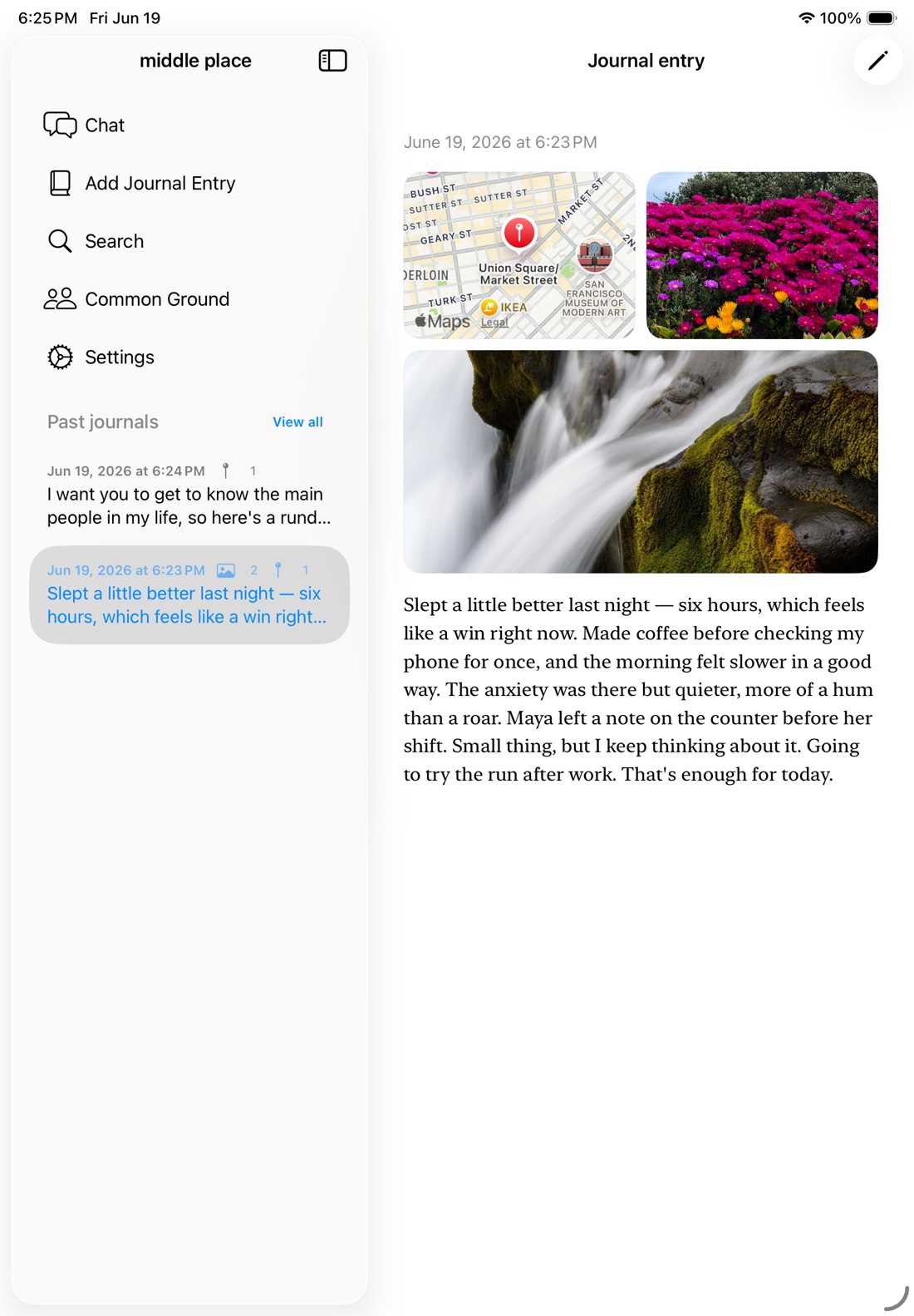 iPad Interface